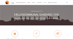 Desktop Screenshot of faelleskommunalsundhed.dk