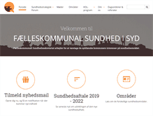 Tablet Screenshot of faelleskommunalsundhed.dk